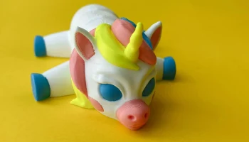 3D-принт шарнирного единорога, милая гибкая игрушка...... 2