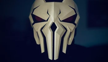 Каратель 2099 Маска в стиле Marvel Rivals 1