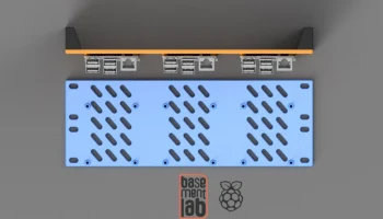 Raspberry Pi3- Pi4- Pi5 10" Панель кронштейна для монтажа.. 2
