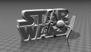 Звездные войны - 3D-логотип