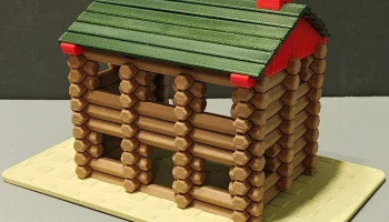 Мини-бревна в стиле Линкольна - настольная сборная игрушк... 1