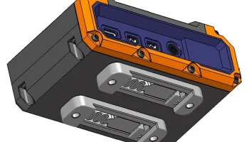 Корпус Raspberry Pi - нижняя часть для крепления на DIN-р.. 1