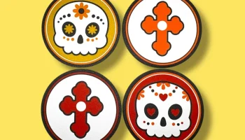 Dia de Los Muertos - День мертвых - набор подставок в вид... 2