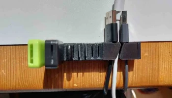 Настольный органайзер из нескольких материалов (3 USB-нак.. 1