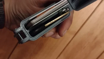 прочный кошелек-коробка с картой и разделителем банкнот.... 1