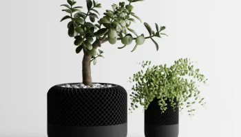 Современный горшок для растений в стиле Apple Homepod.......