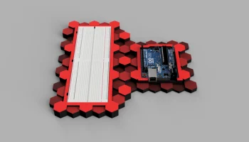 Крепление Arduino и макетной платы