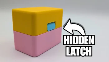 Скрытая боковая защелка для коробок, напечатанных на 3D-п...