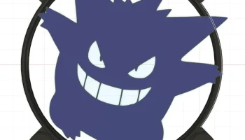 Крышка вентилятора Gengar для ПК 120 мм - игривый декорат...