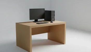 Низкополигональный стол с компьютерной 3D моделью...... 1