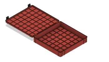 Прочная коробка Gridfinity 7x7x8U