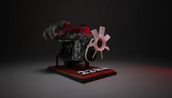 MINI Toyota с 4-цилиндровым двигателем 22RE, полная рабоч...