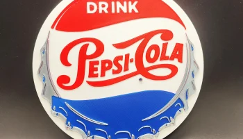 Винтажный знак Pepsi Cola 4 цвета