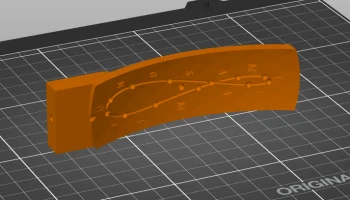 Конструкция изогнутой аналеммы большего размера для гелио...