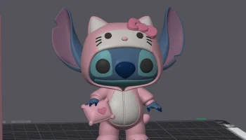 Stitch im Hello-Kitty-Kost&uuml;m