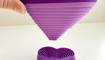 Многослойная игрушка в форме сердца 1
