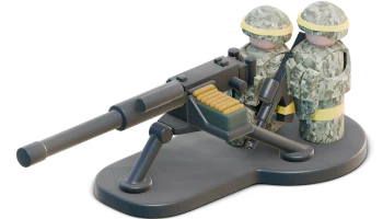 Нижний диапазон - Украинская артиллерийская группа M2 (.5...