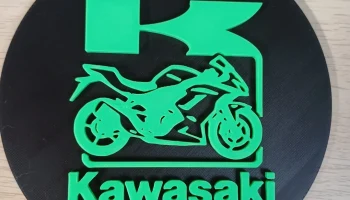 Настенная табличка Kawasaki Racer 2