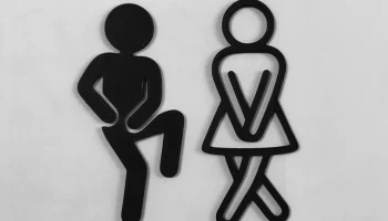 Забавная дверная вешалка "WC"