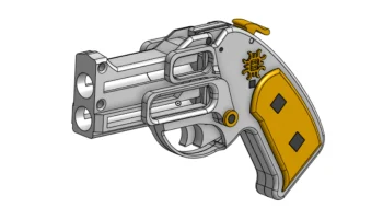 Пистолет Senoirta Nerf, напечатанный на 3D-принтере......... Пистолет Senoirta Nerf, напечатанный на 3D-принтере.........