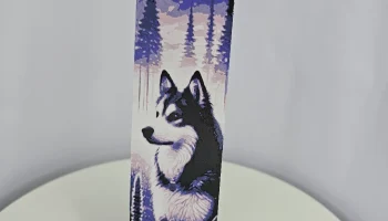 Закладка Violet Husky, напечатанная на 3D-принтере - мног... 3