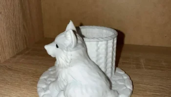 Карандашница Cute Wolf - декоративный настольный органайз... 2