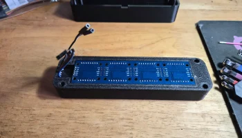 ESP32 dev + MAX7219 Корпус часов 9