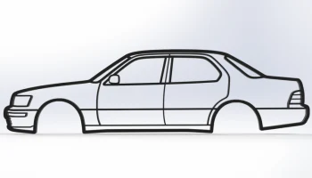 Lexus LS400 Настенное искусство