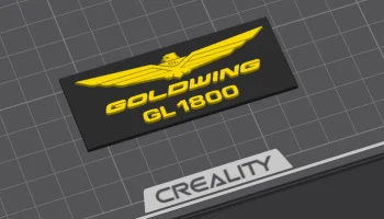 Крышка экрана Goldwing GL1800 + пластина с логотипом......