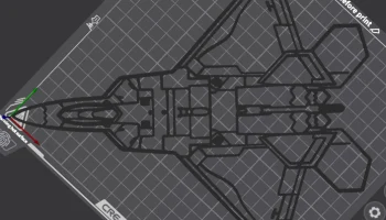 Настенное искусство верхней части F-22 Raptor 1