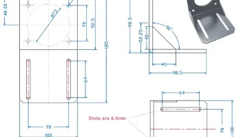 Staffe ad L - Кронштейн NEMA 17 - NEMA 23 - NEMA 34 2