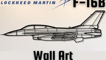 Настенное искусство Lockheed Martin F-16B Fighting Falcon...