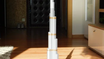 Бурдж-Халифа, высота 828 мм, высокая детализация, масштаб 1:1000 3Dмодель 7
