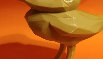 Пасхальный цыпленок Симпатичный низкополигональный дизайн... 2