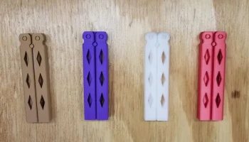 Нож-бабочка - печать на месте - Balisong......... 2