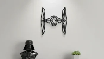 Минималистское настенное искусство TIE Fighter / "Звездны...