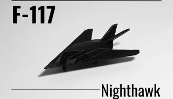 F-117 Nighthawk распечатываемый на месте штурмовик-микростел