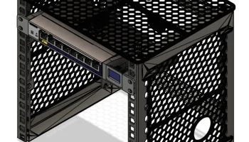 10-дюймовая полка для релейной платы Netgear GS108T и Wem..