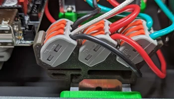 3 x Wago 222-413 для крепления на DIN-рейку