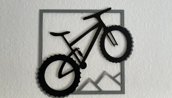 Настенное изображение велосипеда в формате dxf/svg...