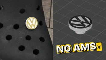 Volkswagen Logo Clogs Charm (Croc Jibbitz)