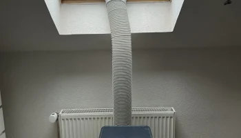Fensterdurchf&uuml;hrung Klimaanlage f&uuml;r Velux Dachfenster