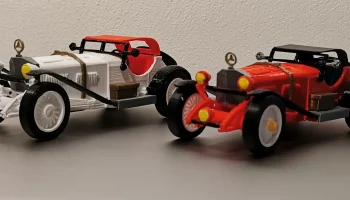 Mercedes SSK 1929 года выпуска масштаб 1:24 Дизайнер Эд ван  7