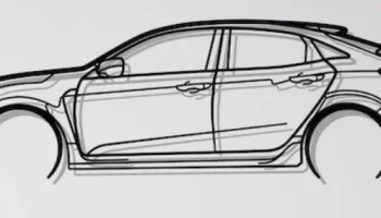 Настенное искусство Honda Civic Type R FK8