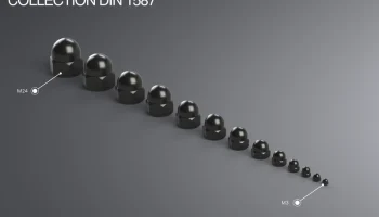 Коллекция колпачковых гаек M3-M24 DIN 1578........