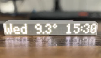 wledPixel: умные светодиодные матричные часы WiFi и инфор..