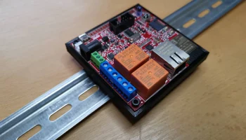 Адаптер OLIMEX ESP32-EVB на DIN-рейку