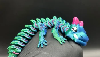 Grumpy Baby Dragon - Многоцветный - Шарнирный - Печать на... 5