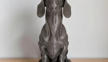 Минималистская современная фигурка таксы, скульптура... 2