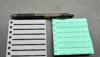 Шаблон заметки Post-It